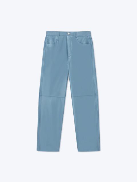 Nanushka ARIC - OKOBOR™ alt-leather pants - Storm blue