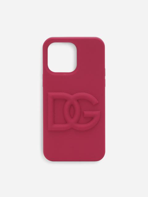 Dolce & Gabbana Rubber iPhone 14 Pro Cover with DG logo