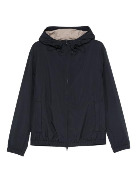 LARDINI drawstring hooded jacket