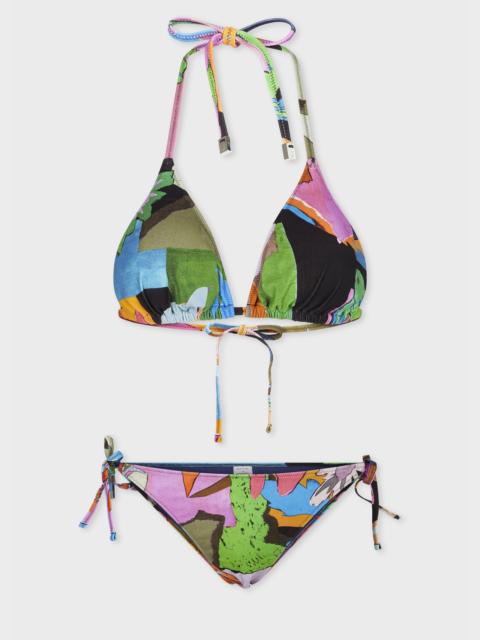 Paul Smith Women's Multicolour 'River Collage' Bikini Set