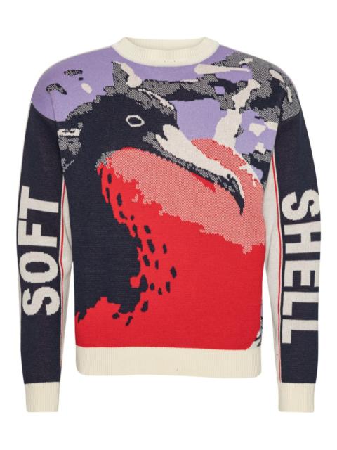 HENRIK VIBSKOV bird graphic sweater