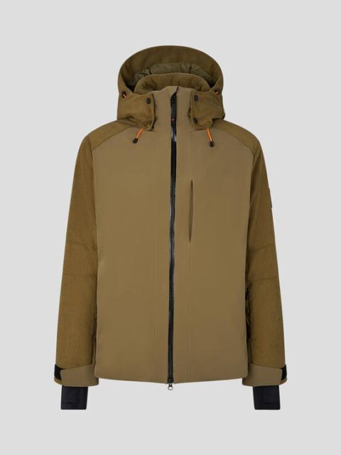 BOGNER Hardo Corduroy ski jacket in Olive green