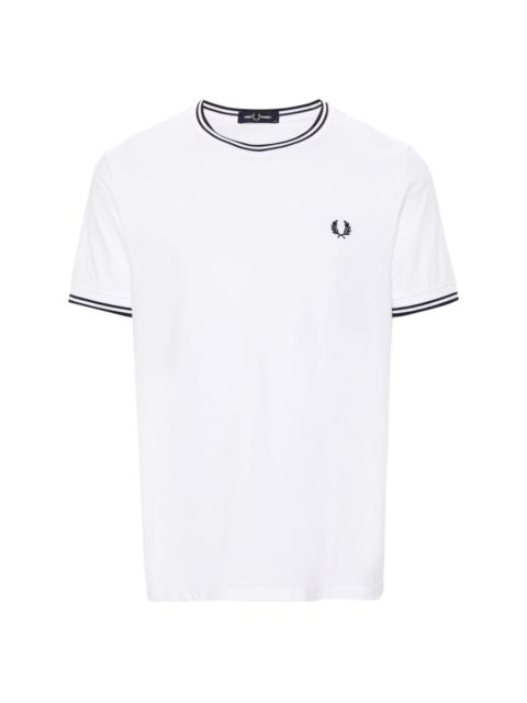 Fred Perry logo-embroidered cotton T-shirt