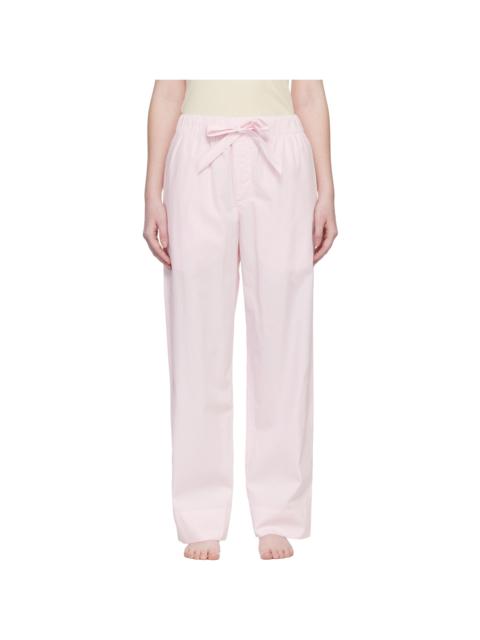 TEKLA Pink Poplin Pyjama Pants