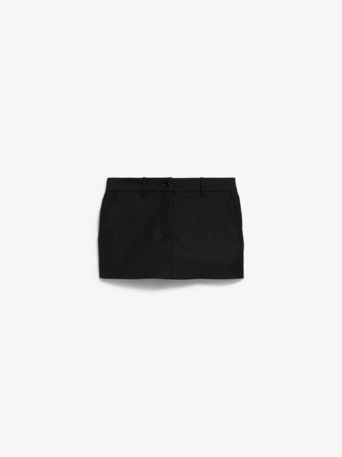 BALENCIAGA Women's Mini Tailored Skort in Black