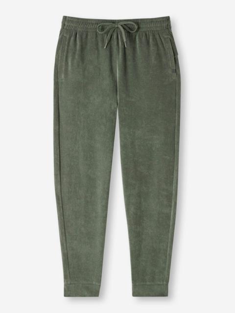 Derek Rose Men's Sweatpants Isaac Terry Cotton Soft Green