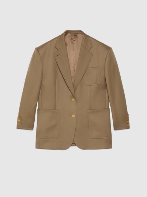 GUCCI Wool jacket with Horsebit