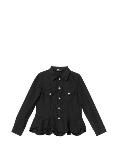 Comme des Garçons Comme des Garçons peplum button jacket