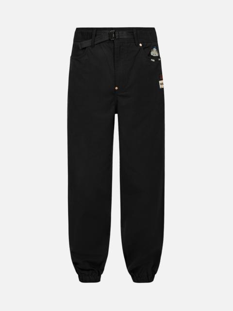 EVISU HIDE-AND-SEEK GODHEAD AND SEAGULL EMBROIDERY LOOSE FIT JOGGERS