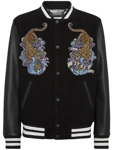 PHILIPP PLEIN tiger-print bomber jacket