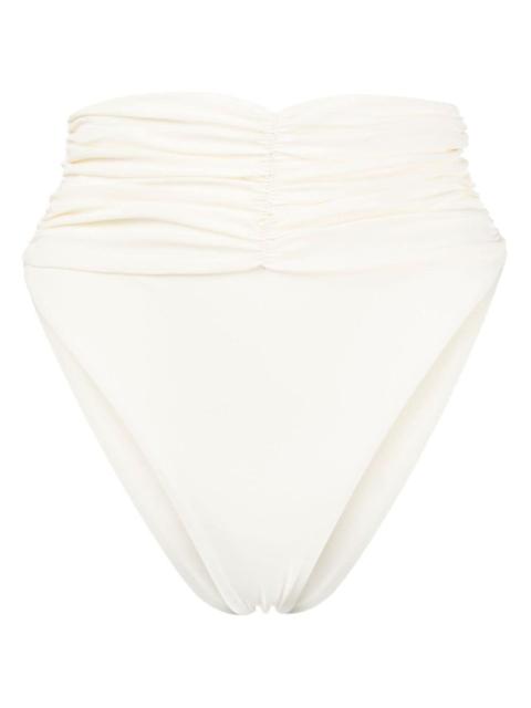 MAGDA BUTRYM high-waisted ruched bikini bottoms