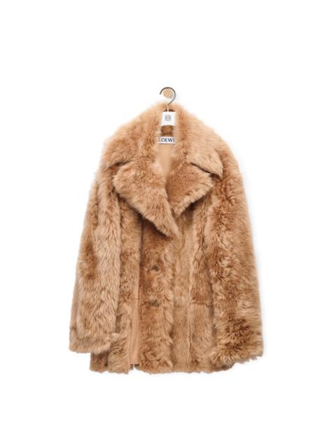 Loewe Deconstructed coat in shearling