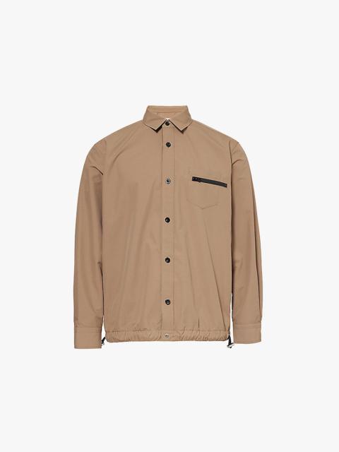 Rip Stop long-sleeves relaxed-fit woven shirt