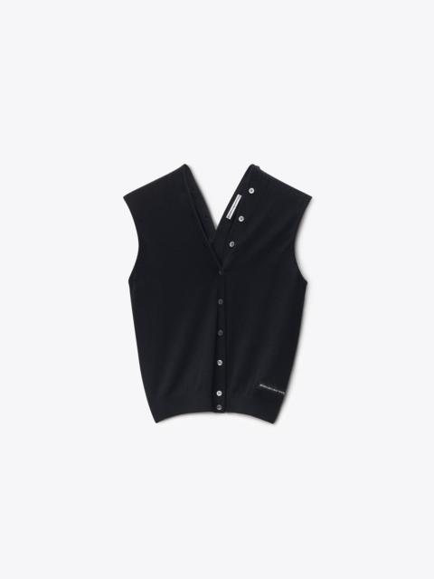 Alexander Wang continuous placket tank top cardigan