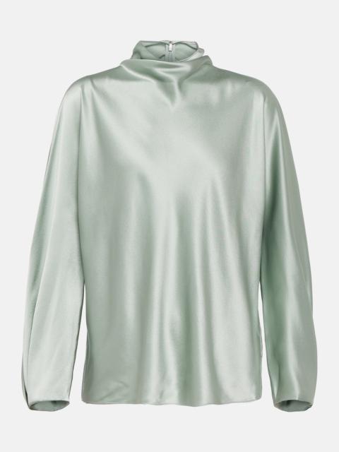 Vince Draped silk blouse