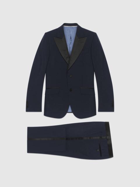 GUCCI Fitted mohair wool tuxedo