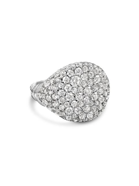 DAVID YURMAN Women's Pavé Pinky Ring in 18K White Gold - Diamond