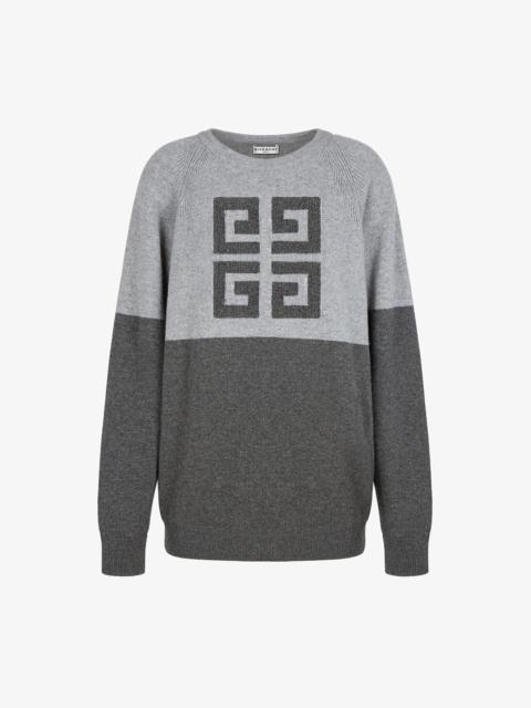 Givenchy Sweater in two tone cashmere with 4G emblem