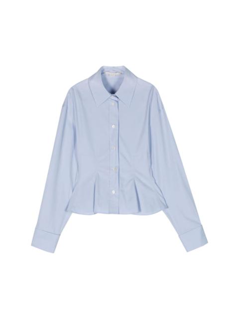 panelled-bodice cotton shirt