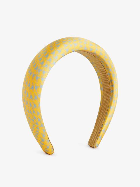 Hilma orb-print silk headband
