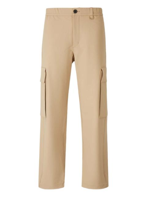 Herno elastic-waistband cargo-pocket trousers