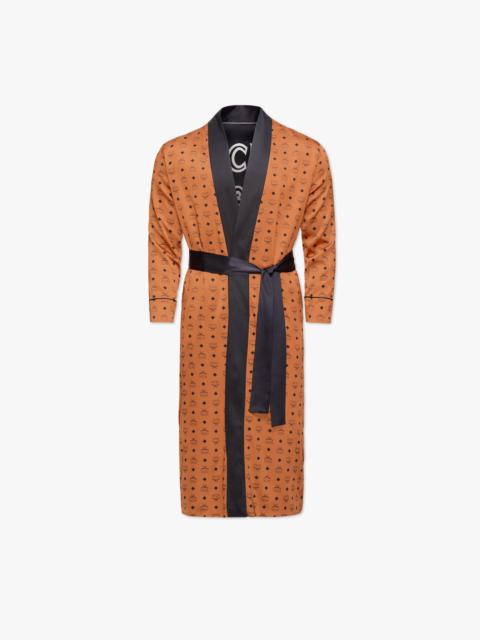 MCM Classic Logo Silk Reversible Robe