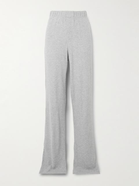 ÉTERNE Waffle-knit Jersey Track Pants