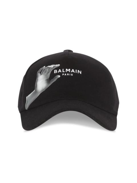 Balmain hand-print baseball cap