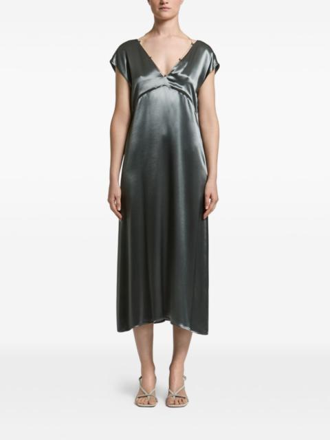 PESERICO chain-link satin midi dress