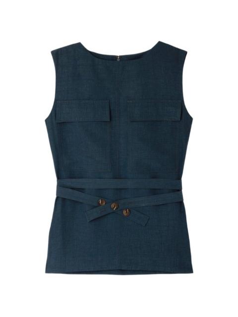 soeur Isra flap-pocket sleeveless top