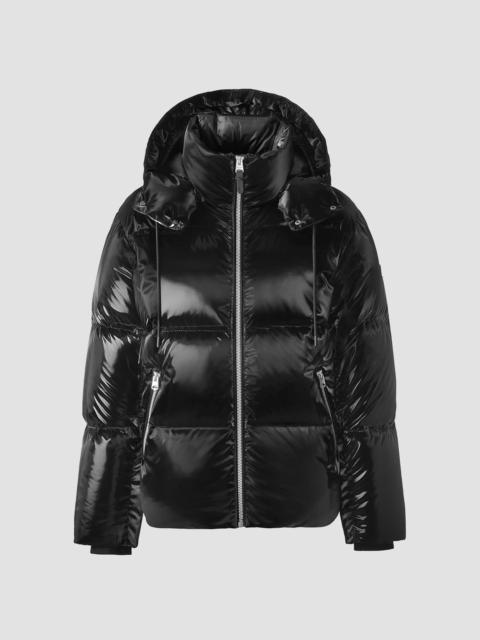 MACKAGE Men's Kent High-Gloss Hooded Down Jacket - Black
