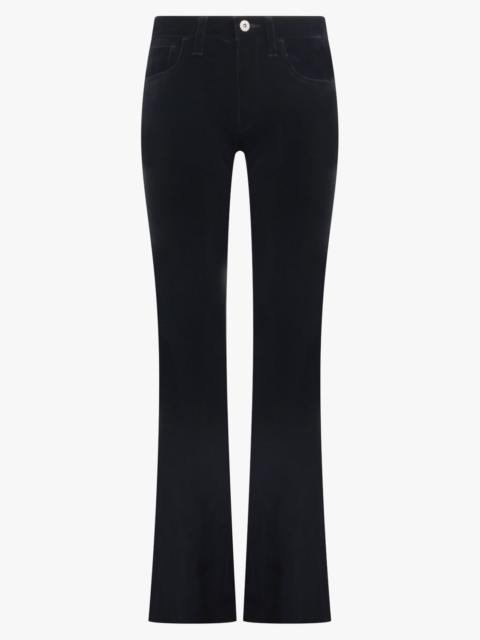Junya Watanabe VELVET LOW RISE FLARE PANT | BLACK