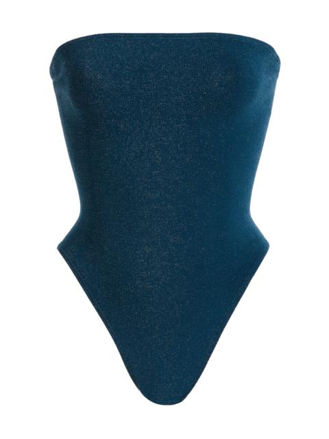 bond-eye Fane Shimmer One-Piece Swimsuit blue