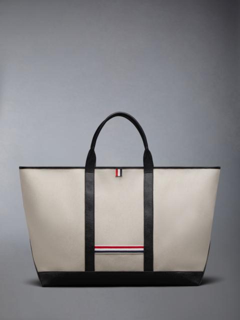 Thom Browne RWB-stripe tote bag