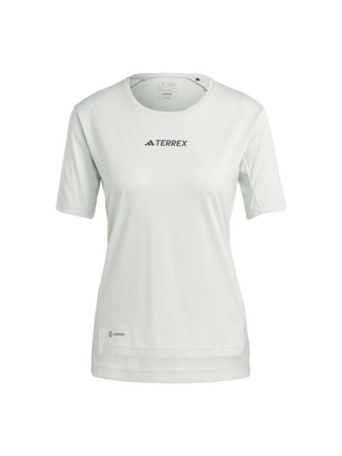 adidas (WMNS) adidas Terrex Multi T-Shirt Asia Sizing 'Teal' HM4042