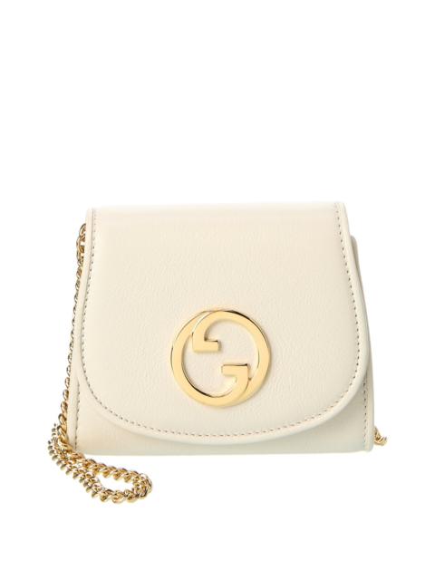 Gucci Blondie Medium Leather Wallet On Chain