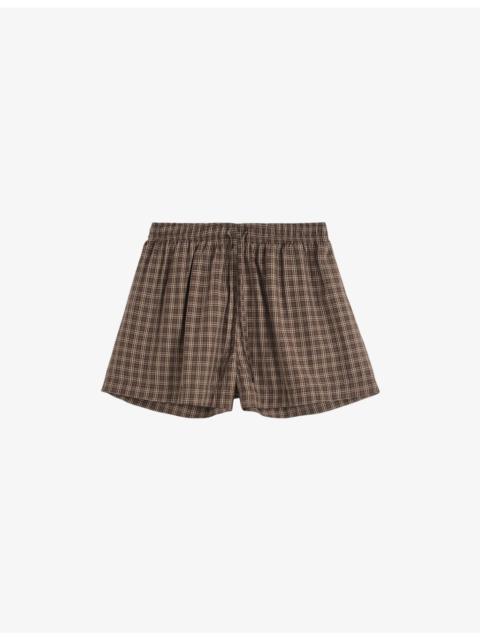 TEKLA Striped Cotton-Twill Pyjama Shorts