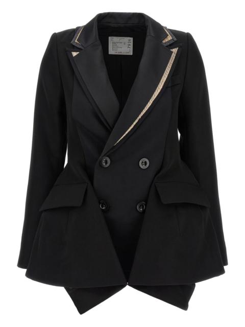 sacai multilayer double-breasted blazer