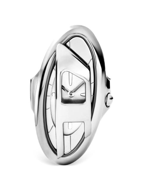 Diesel D-Era stainless steel ring watch
