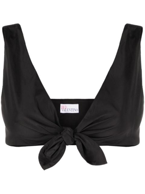 REDValentino tie-front cropped tank top
