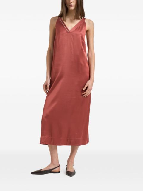 PESERICO V-neck midi dress