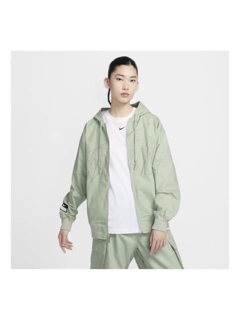 Nike (WMNS) Nike Sportswear Oversize Logo Jacket 'Dance Jade Horizon' FV7775-370