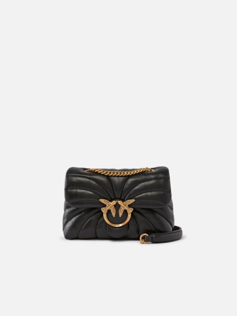 PINKO LOVE BAG PUFF BUTTERFLY MINI NAPPA LEATHER CROSSBODY BAG