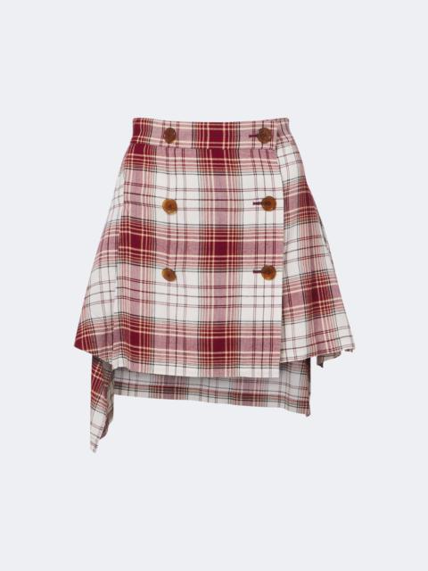Vivienne Westwood Marta tartan crêpe miniskirt