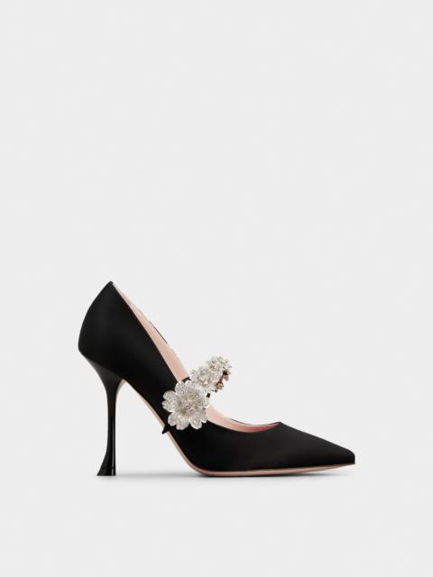 Bouquet Flower Babies Pumps in Satin