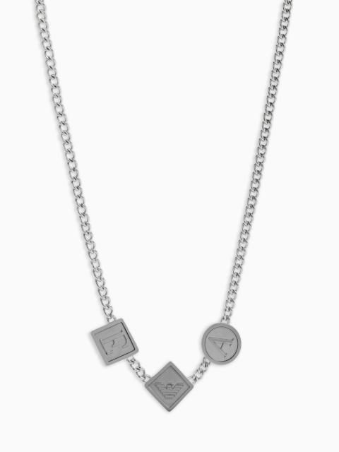 Stainless Steel Station Necklace