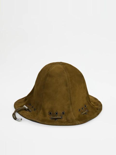 Tod's HAT IN SUEDE - GREEN