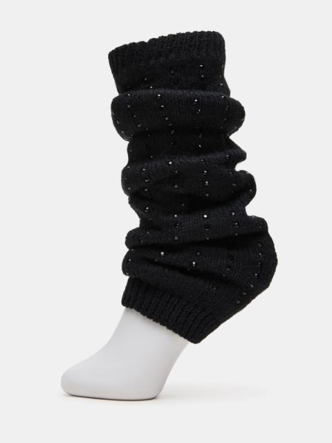 STEVE MADDEN 1 PACK CHUNKY CABLE LEG WARMERS BLACK