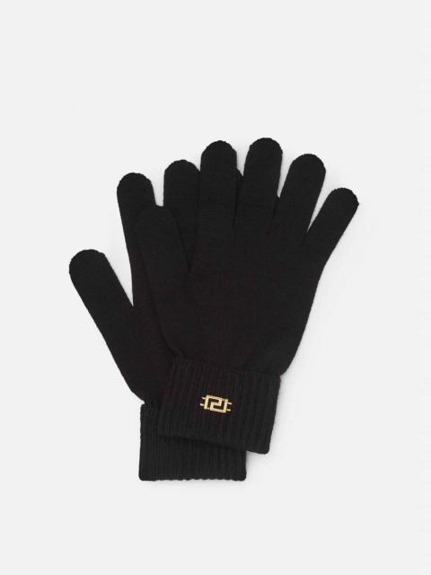 Greca Knit Gloves