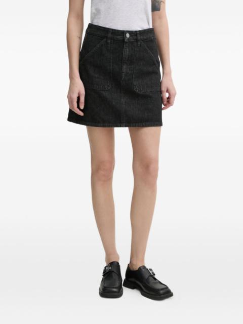 FILIPPA K logo-patch mini skirt